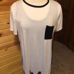 Cream top w/ Black trim